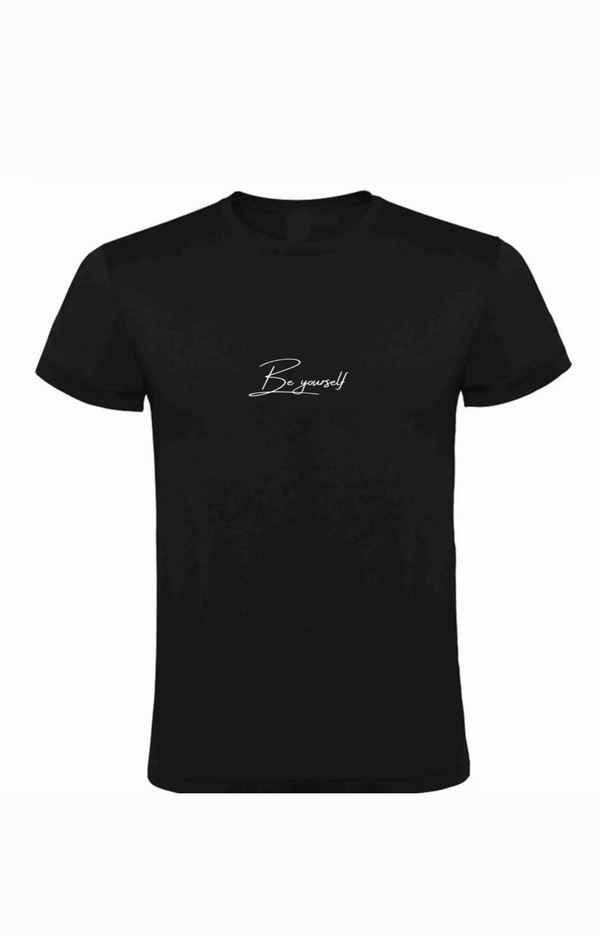 Camiseta "Beyourself" - Negro Clásico