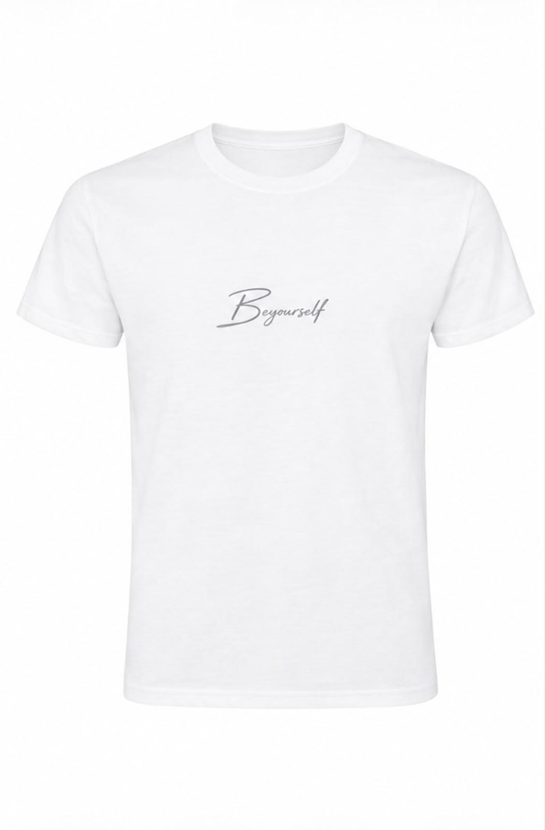 Camiseta "Beyourself" - Blanco Clásico