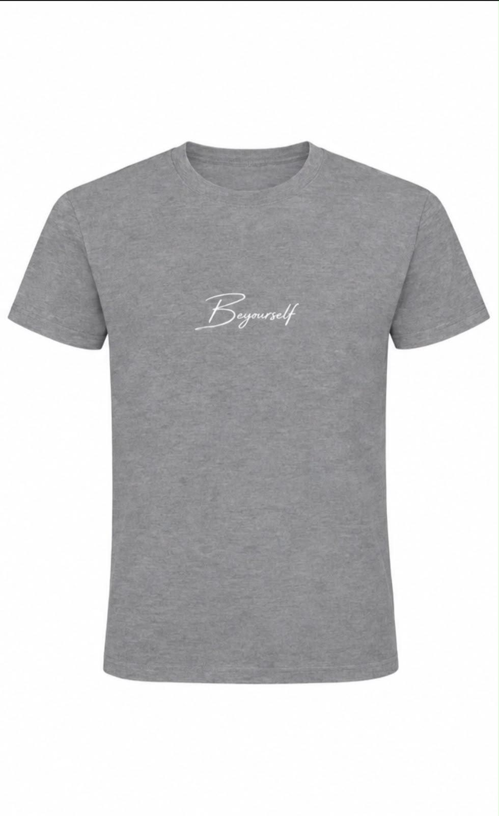 Camiseta "Beyourself" - Gris Clásico